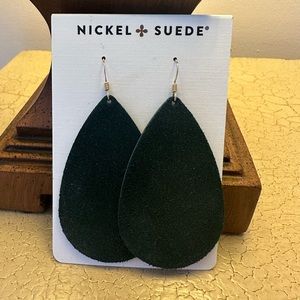 Nickel + Suede Ivy Suede leather earrings